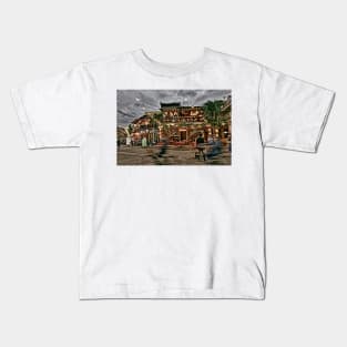 Hoi An - city in Vietnam - at twilight Kids T-Shirt